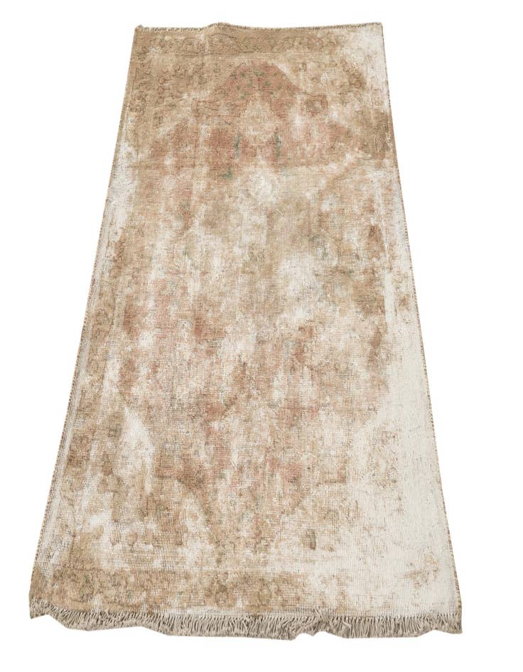 Detail image of 3' 1 x 4' 6  Hand Knotted Ultra Vintage Persian Wool Rug