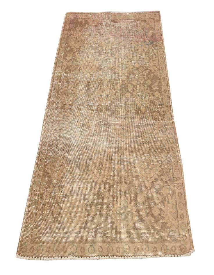 Detail image of 3' 1 x 4' 10  Hand Knotted Ultra Vintage Persian Wool Rug