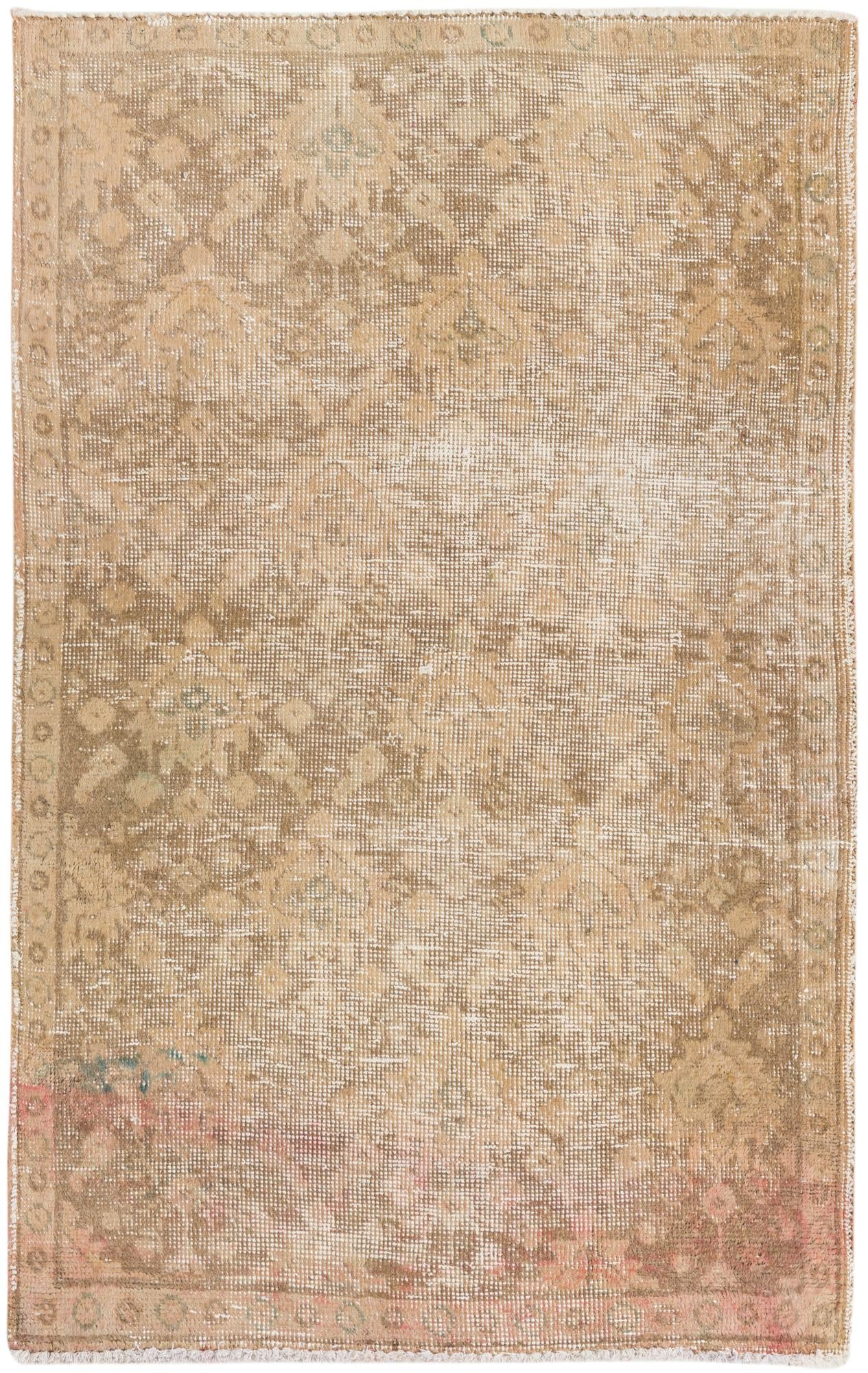 3' 1 x 4' 10 Hand Knotted Ultra Vintage Persian Wool Rug
