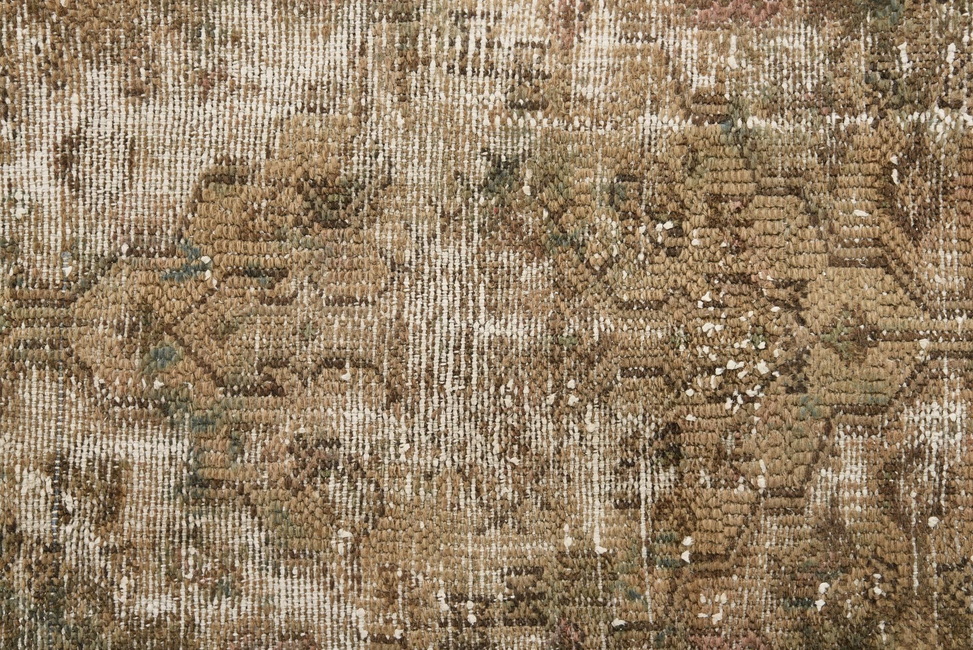 6' 10 x 9' 7 Hand Knotted Ultra Vintage Persian Wool Rug