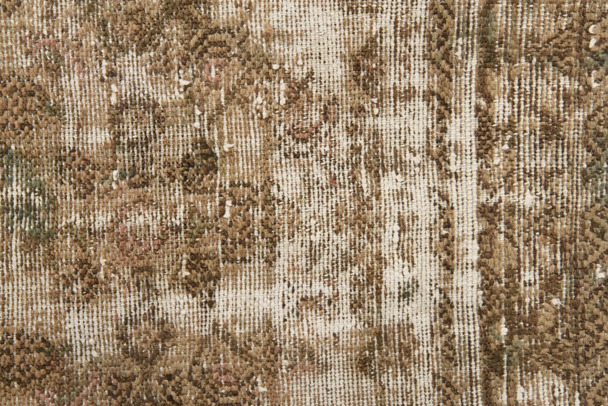 6' 10 x 9' 7 Hand Knotted Ultra Vintage Persian Wool Rug