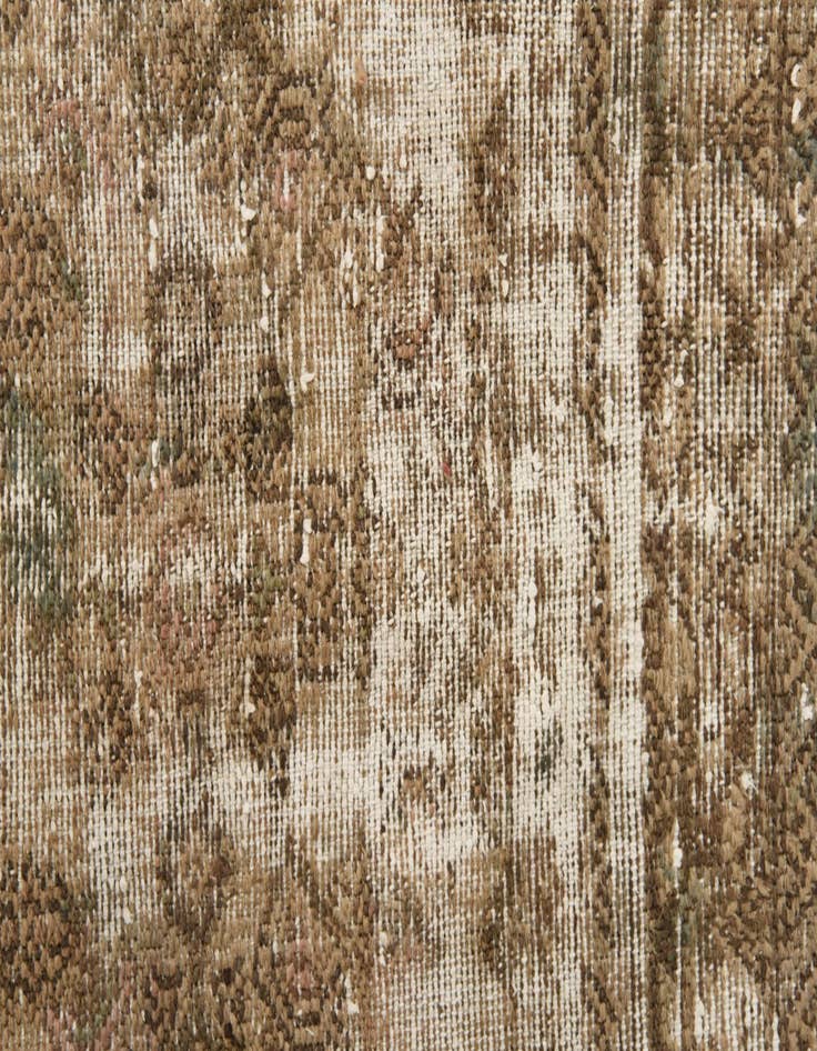 Detail image of 6' 10 x 9' 7  Hand Knotted Ultra Vintage Persian Wool Rug