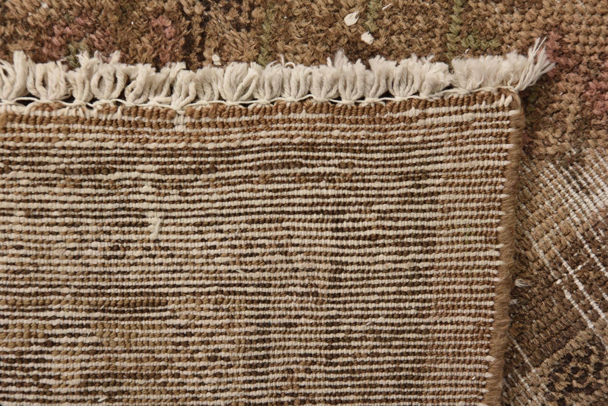 6' 10 x 9' 7 Hand Knotted Ultra Vintage Persian Wool Rug