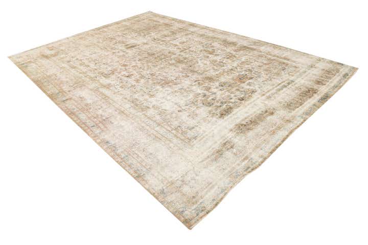 9' 4 x 12' 6 Hand Knotted Ultra Vintage Persian Wool Rug