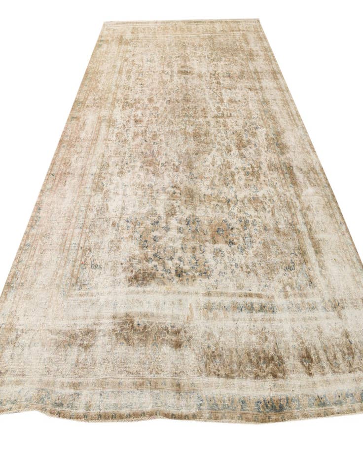 Detail image of 9' 4 x 12' 6  Hand Knotted Ultra Vintage Persian Wool Rug