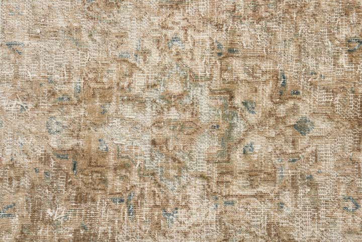 9' 4 x 12' 6 Hand Knotted Ultra Vintage Persian Wool Rug