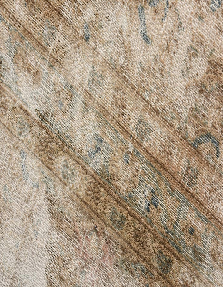 Detail image of 9' 4 x 12' 6  Hand Knotted Ultra Vintage Persian Wool Rug