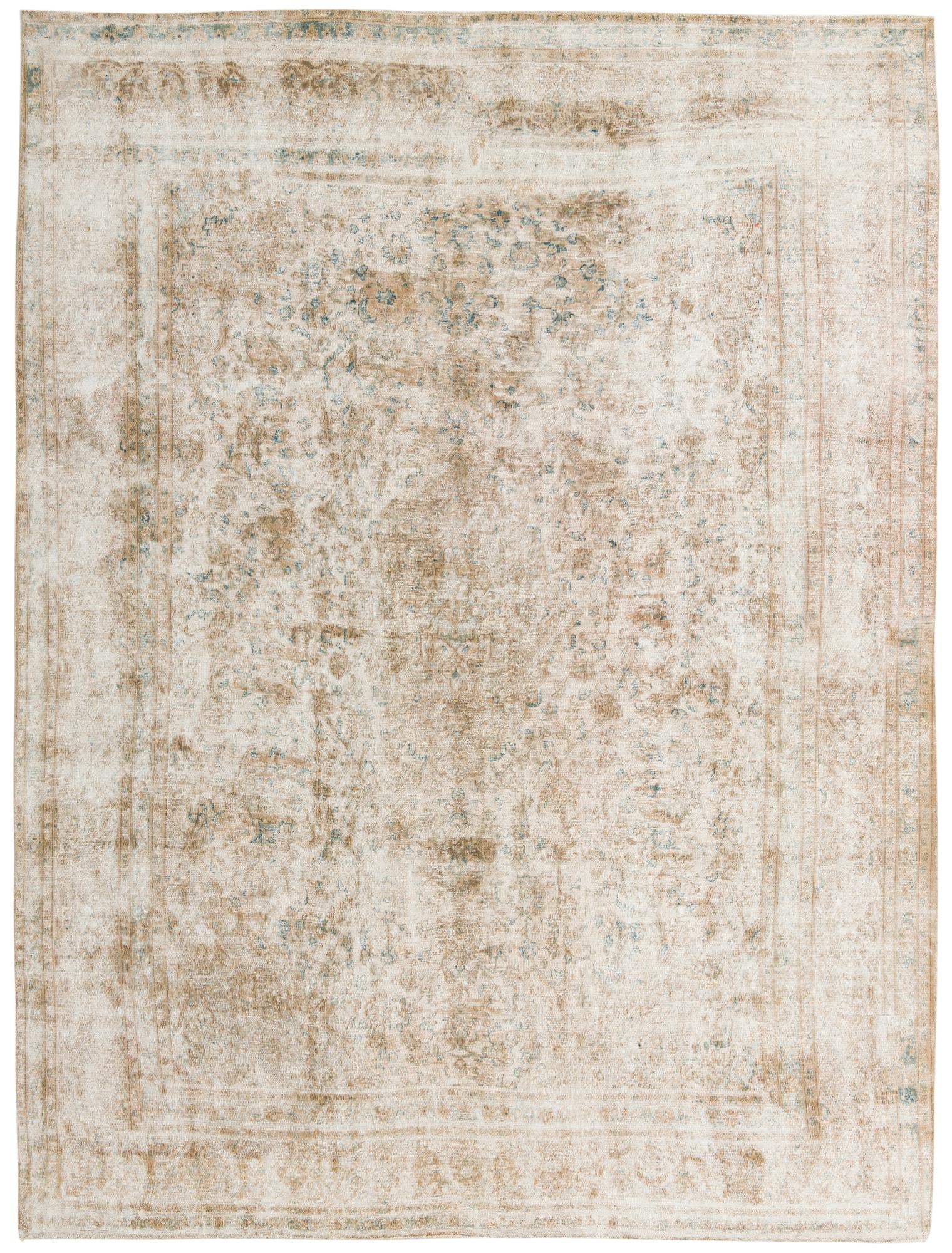 9' 4 x 12' 6 Hand Knotted Ultra Vintage Persian Wool Rug