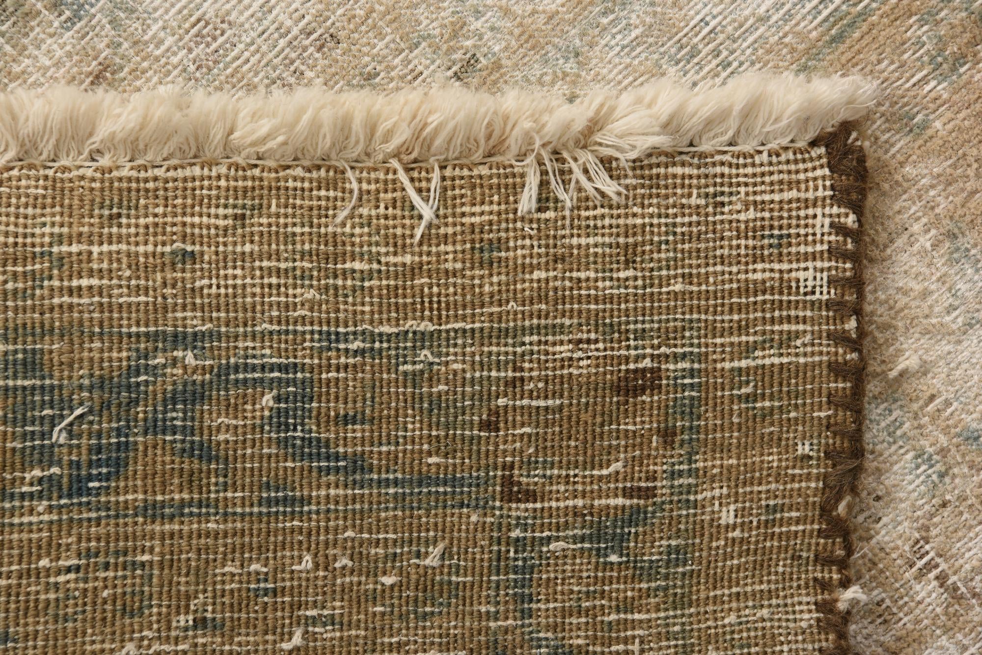 9' 7 x 12' 6 Hand Knotted Ultra Vintage Persian Wool Rug