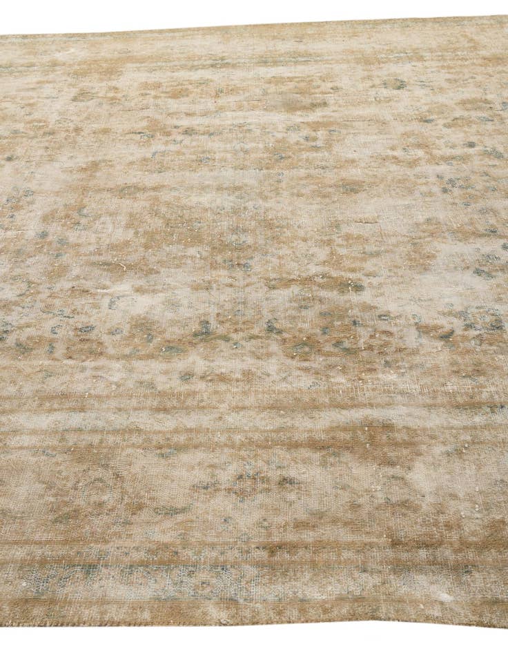 Detail image of 9' 7 x 12' 6  Hand Knotted Ultra Vintage Persian Wool Rug