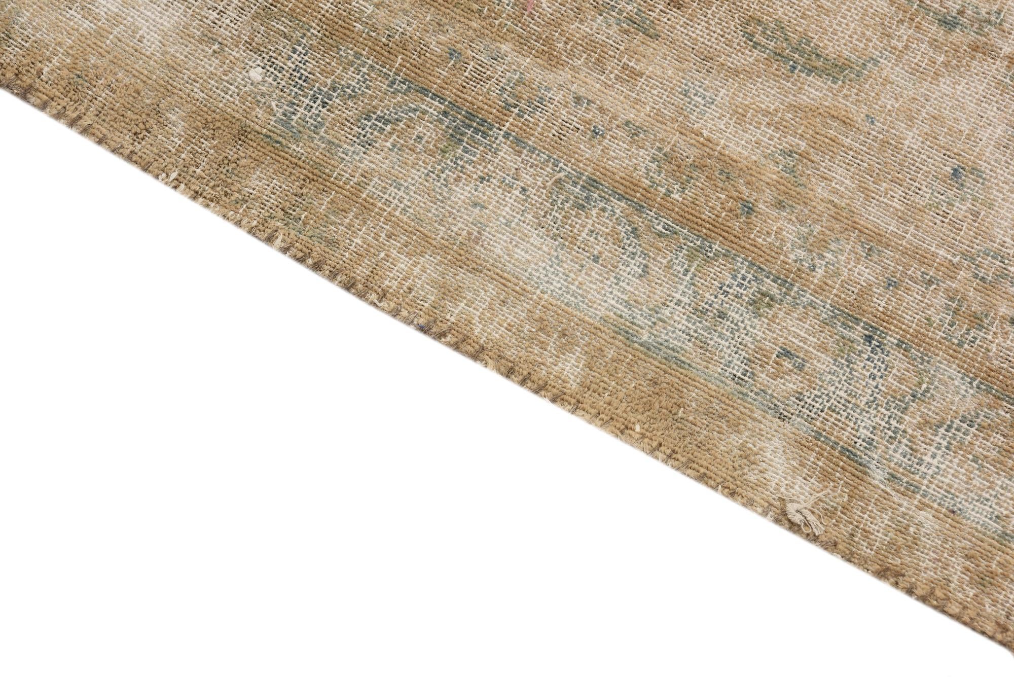 9' 7 x 12' 6 Hand Knotted Ultra Vintage Persian Wool Rug