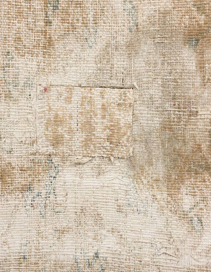 Detail image of 9' 7 x 12' 6  Hand Knotted Ultra Vintage Persian Wool Rug