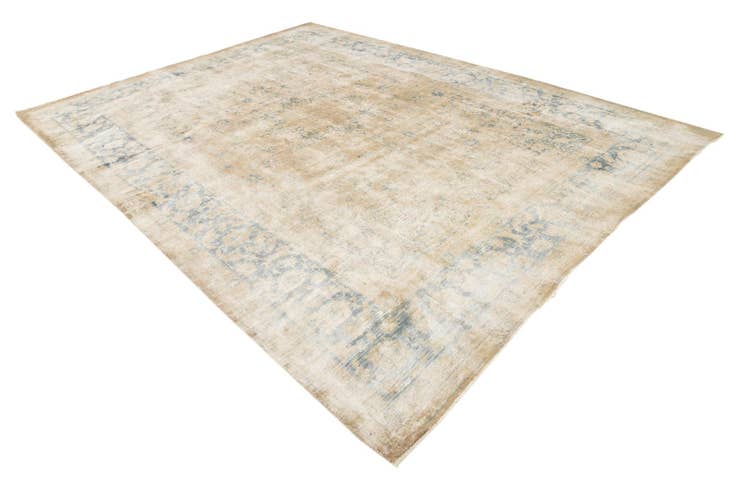 Detail image of 9' 7 x 13' 2 Hand Knotted Ultra Vintage Persian Wool Rug