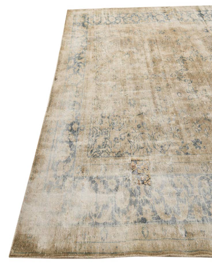 Detail image of 9' 7 x 13' 2  Hand Knotted Ultra Vintage Persian Wool Rug