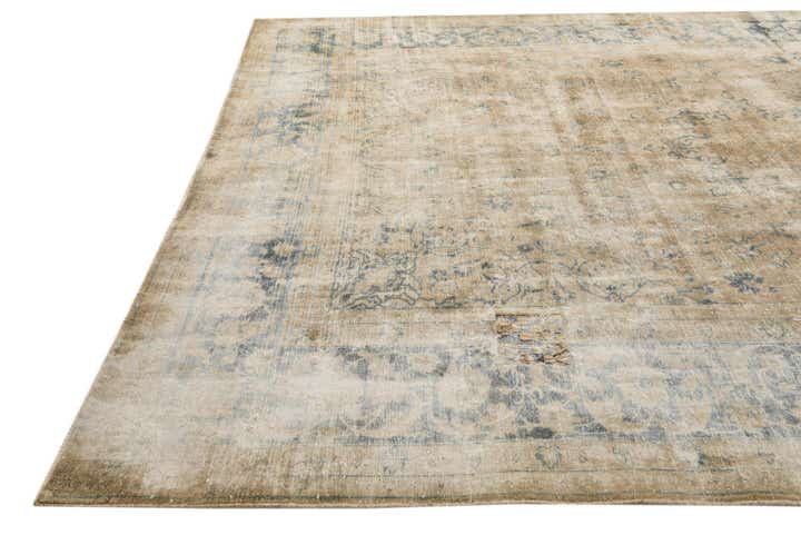 9' 7 x 13' 2 Hand Knotted Ultra Vintage Persian Wool Rug