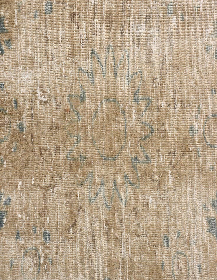 Detail image of 9' 7 x 13' 2  Hand Knotted Ultra Vintage Persian Wool Rug