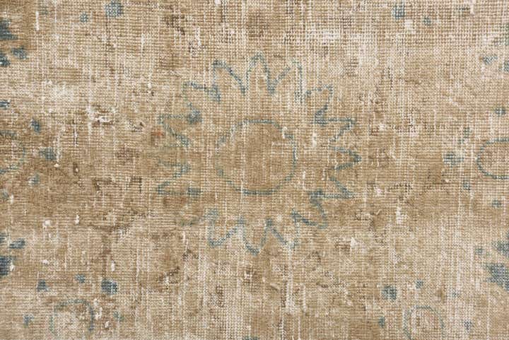 9' 7 x 13' 2 Hand Knotted Ultra Vintage Persian Wool Rug
