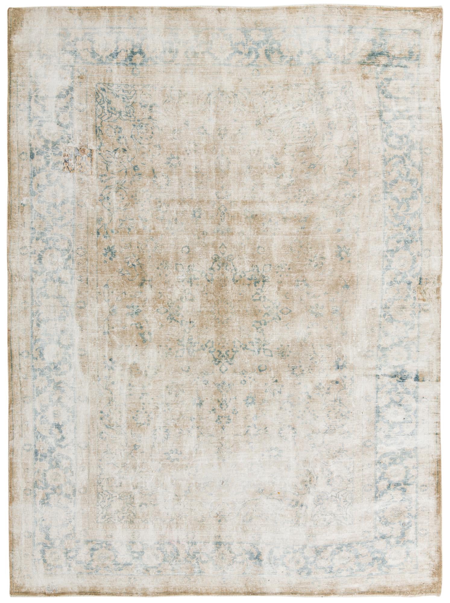 9' 7 x 13' 2 Hand Knotted Ultra Vintage Persian Wool Rug