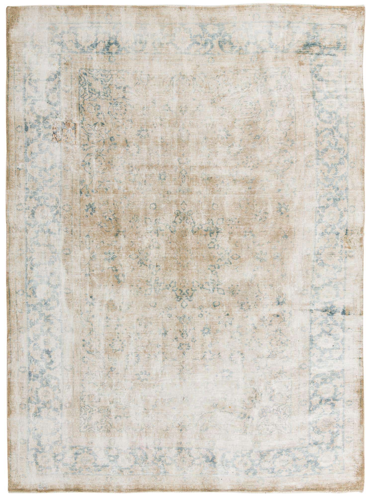 9' 7 x 13' 2 Hand Knotted Ultra Vintage Persian Wool Rug