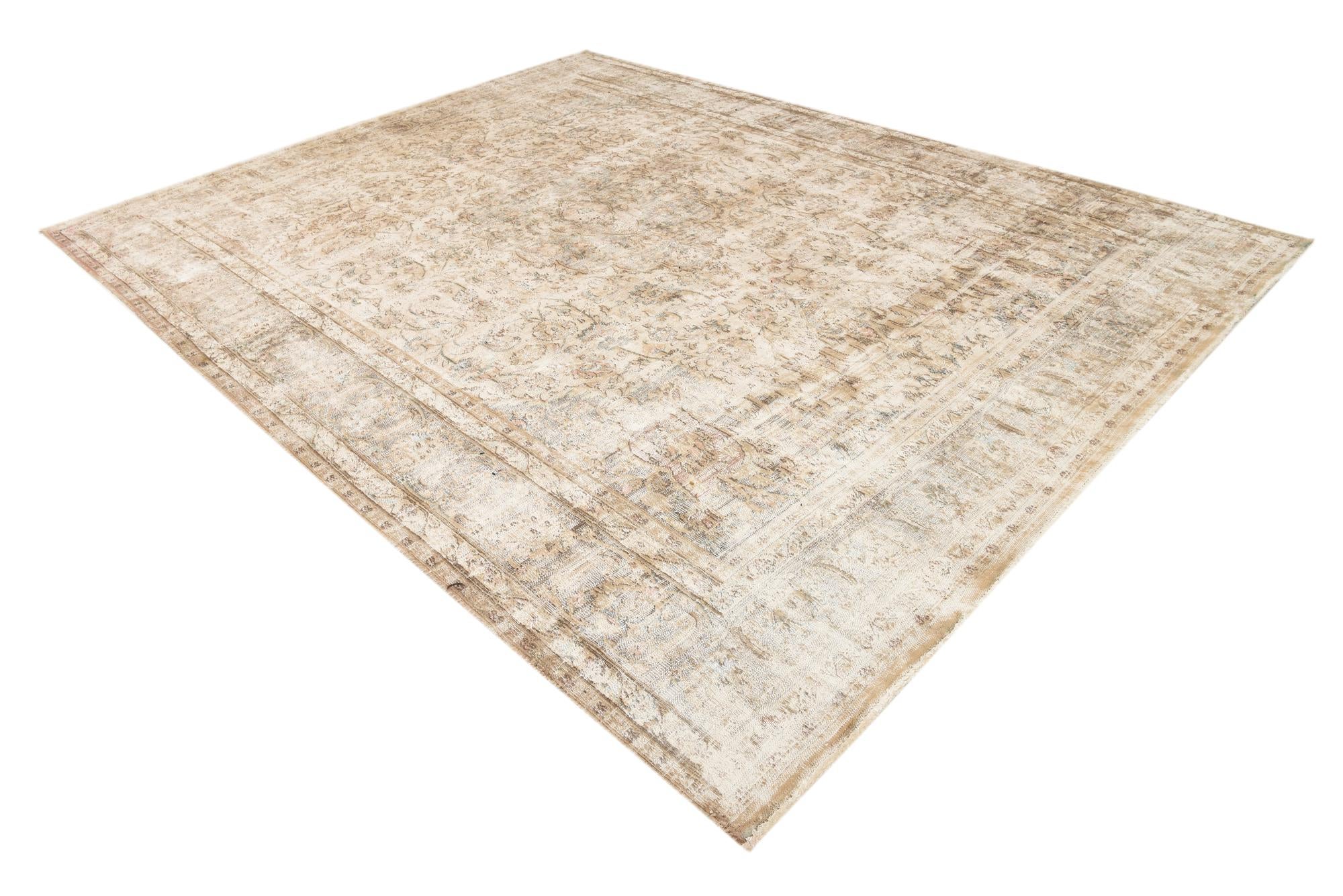 9' 7 x 12' 3 Hand Knotted Ultra Vintage Persian Wool Rug