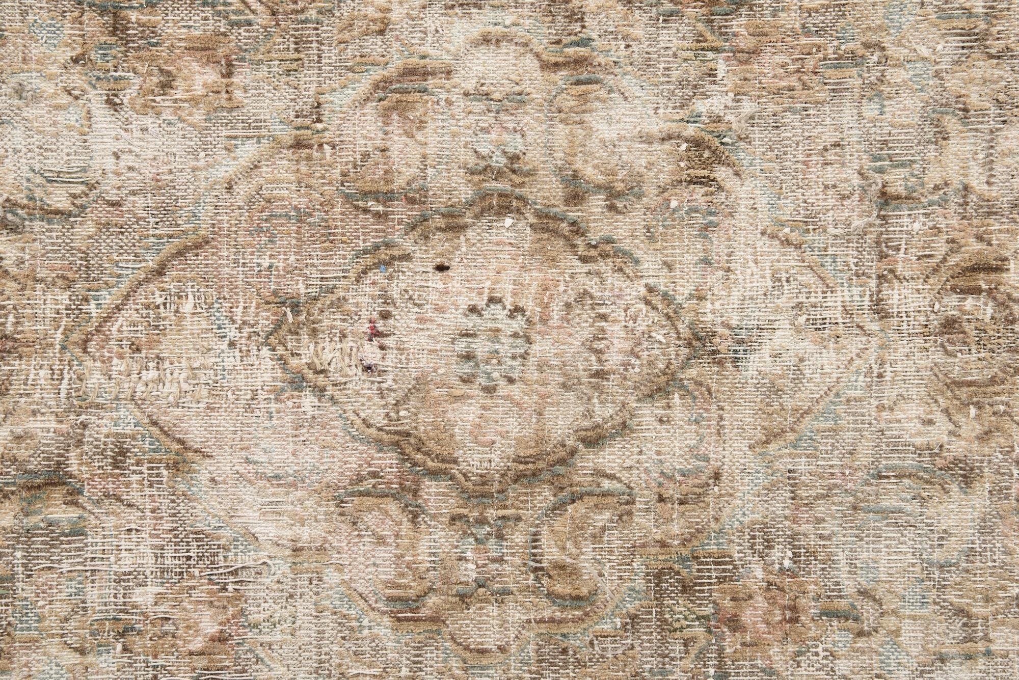 9' 7 x 12' 3 Hand Knotted Ultra Vintage Persian Wool Rug