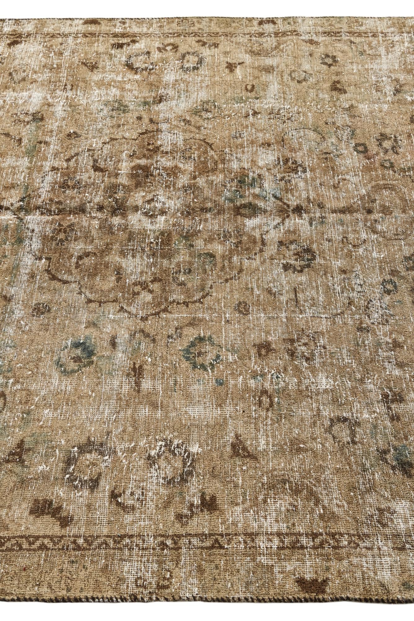 6' x 8' 4 Hand Knotted Ultra Vintage Persian Wool Rug