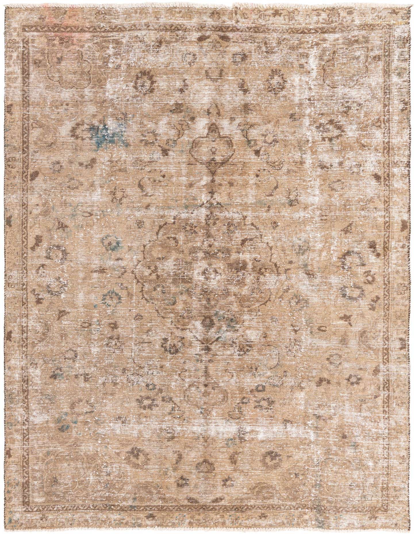 Primary image 6' x 8' 4  Hand Knotted Ultra Vintage Persian Wool Rug
