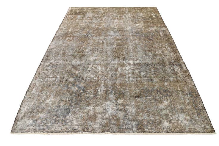 Detail image of 7' x 9' 9 Hand Knotted Ultra Vintage Persian Wool Rug