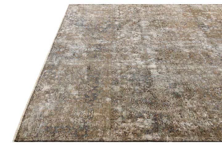7' x 9' 9 Hand Knotted Ultra Vintage Persian Wool Rug