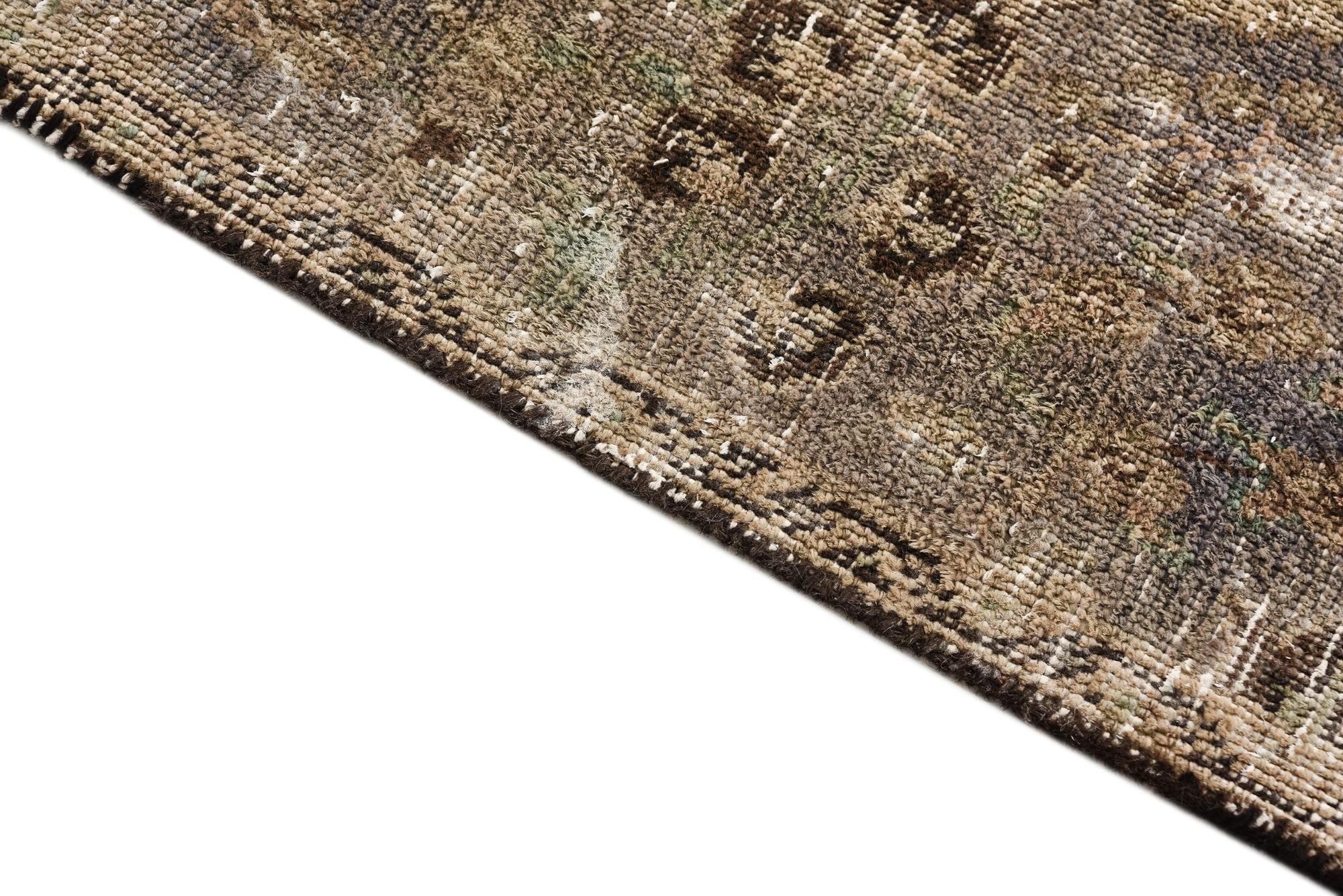 7' x 9' 9 Hand Knotted Ultra Vintage Persian Wool Rug