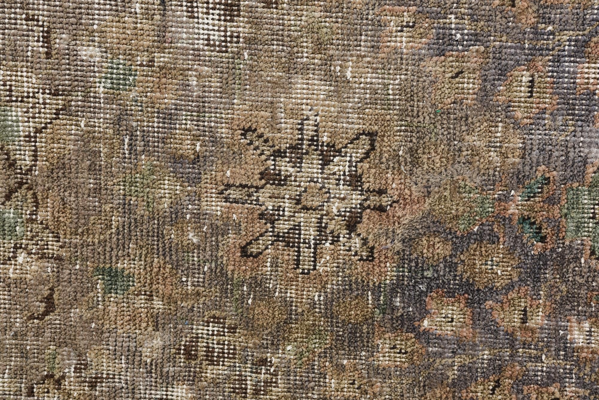 7' x 9' 9 Hand Knotted Ultra Vintage Persian Wool Rug