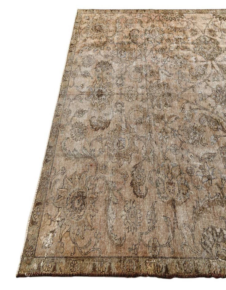 Detail image of 7' 5 x 11'  Hand Knotted Ultra Vintage Persian Wool Rug