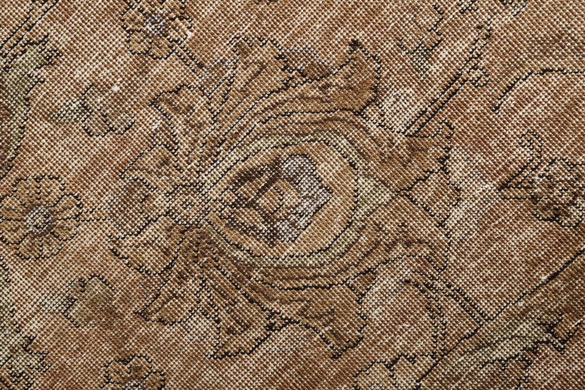 7' 5 x 11' Hand Knotted Ultra Vintage Persian Wool Rug