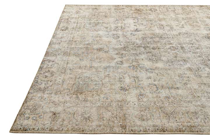 7' 1 x 8' 9 Hand Knotted Ultra Vintage Persian Wool Rug