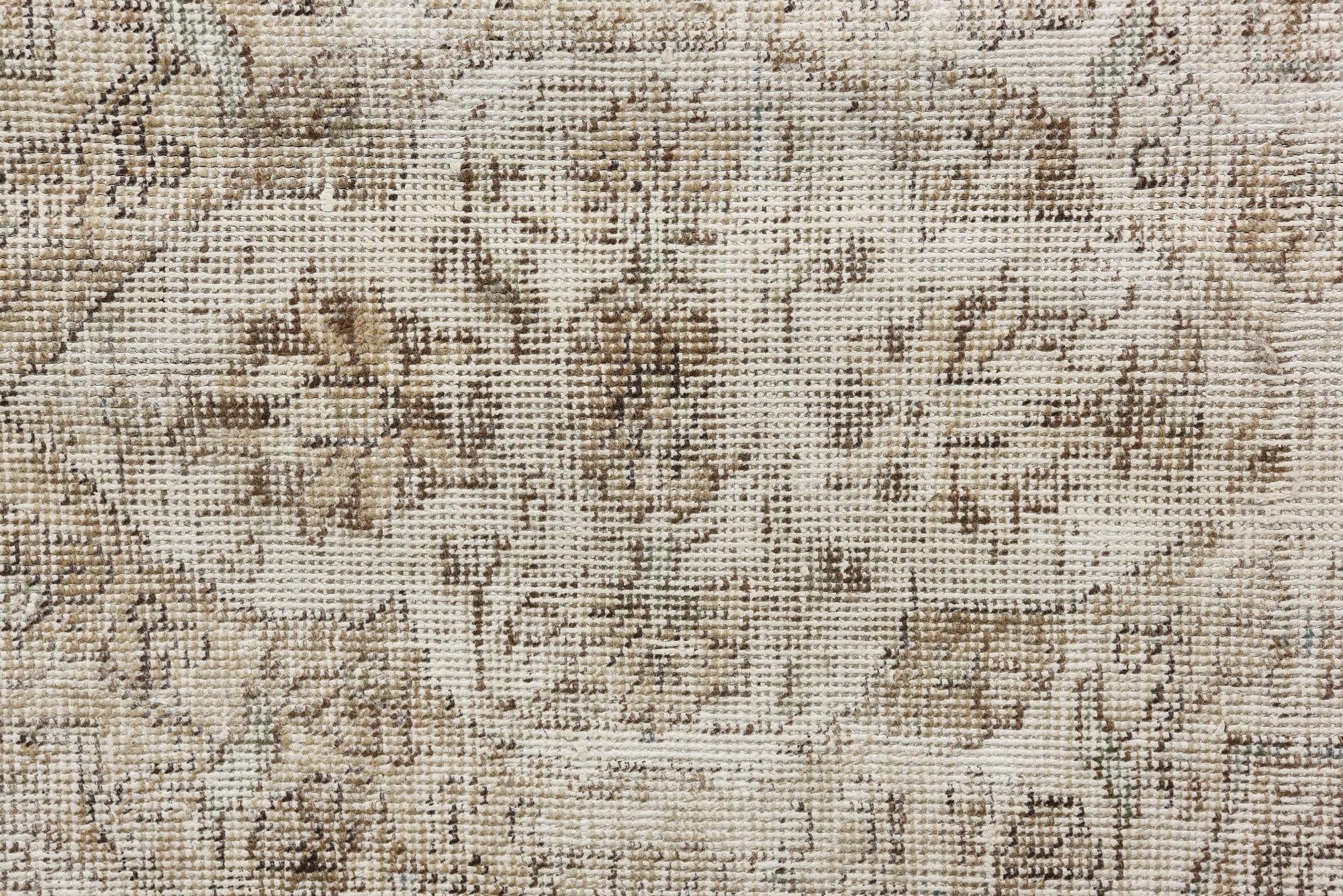 7' 1 x 8' 9 Hand Knotted Ultra Vintage Persian Wool Rug