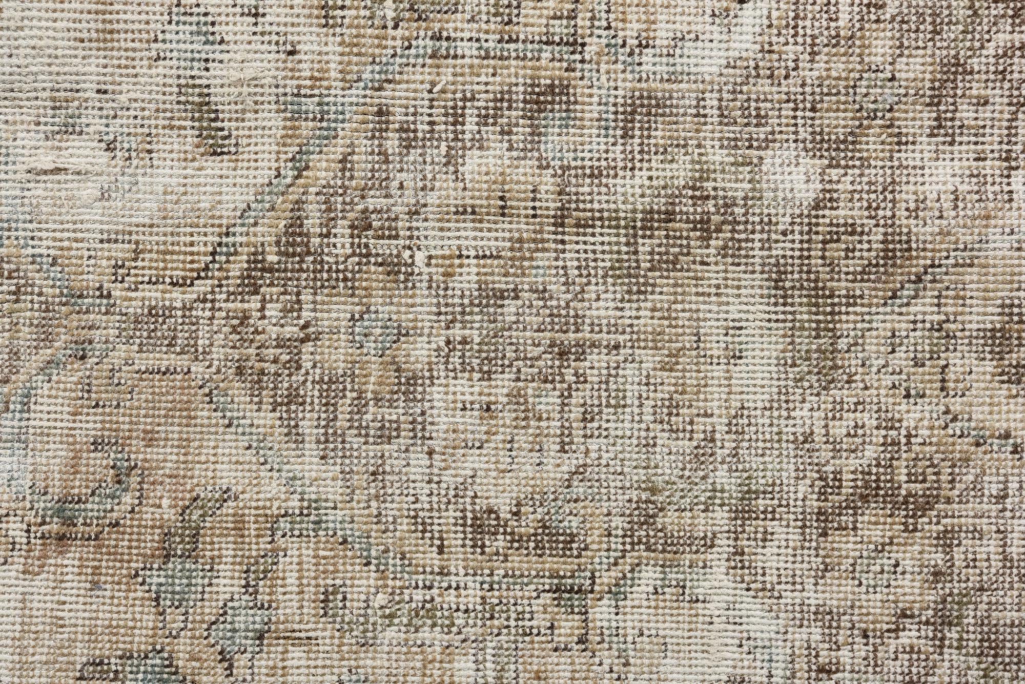 7' 1 x 8' 9 Hand Knotted Ultra Vintage Persian Wool Rug