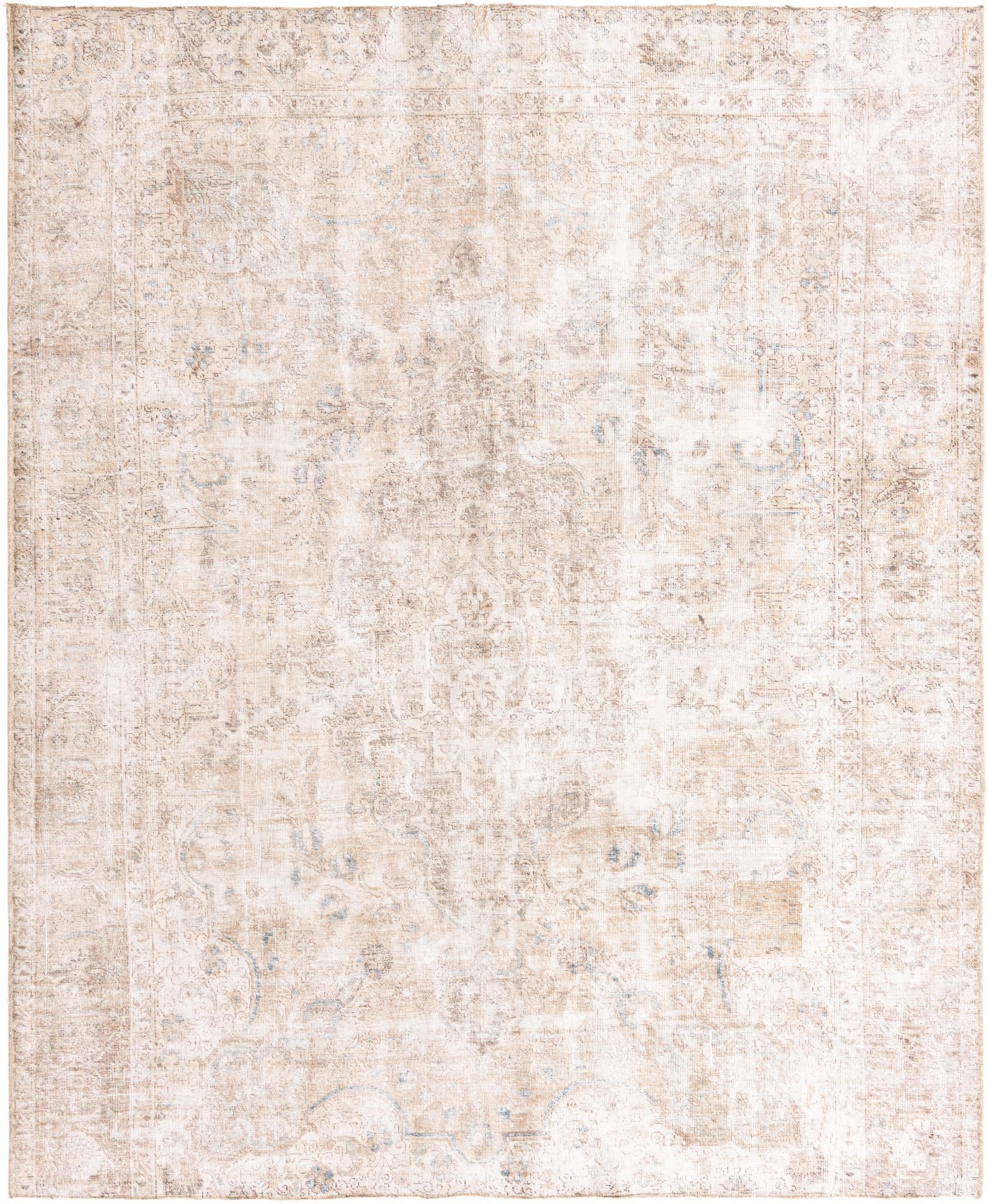 7' 1 x 8' 9 Hand Knotted Ultra Vintage Persian Wool Rug