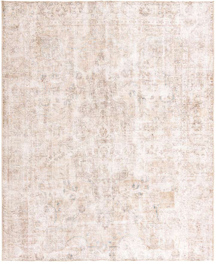 7' 1 x 8' 9 Hand Knotted Ultra Vintage Persian Wool Rug