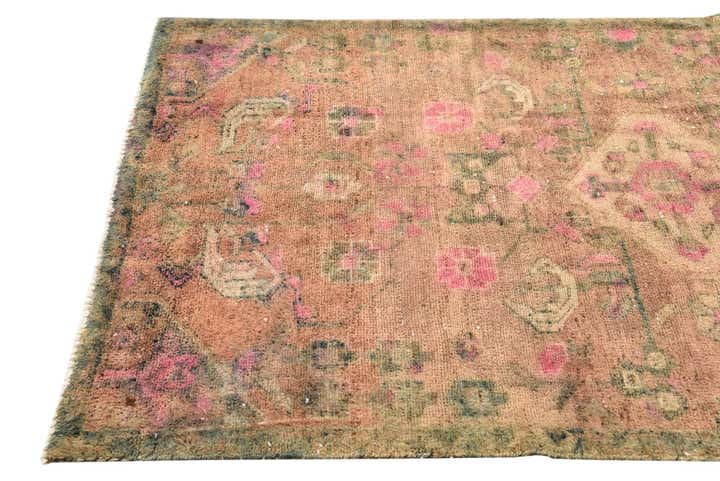 3' 9 x 6' 8 Hand Knotted Ultra Vintage Persian Wool Rug