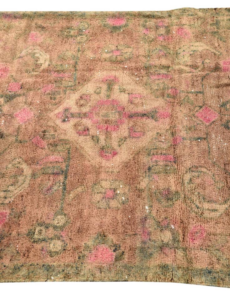 Detail image of 3' 9 x 6' 8  Hand Knotted Ultra Vintage Persian Wool Rug