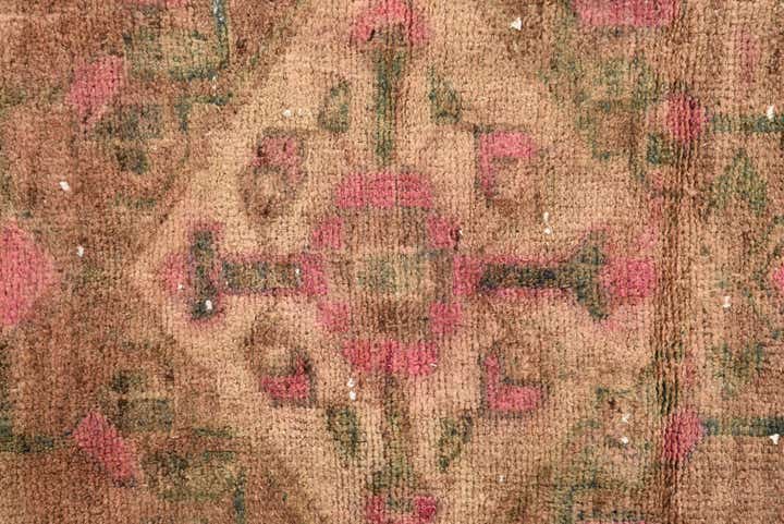 3' 9 x 6' 8 Hand Knotted Ultra Vintage Persian Wool Rug