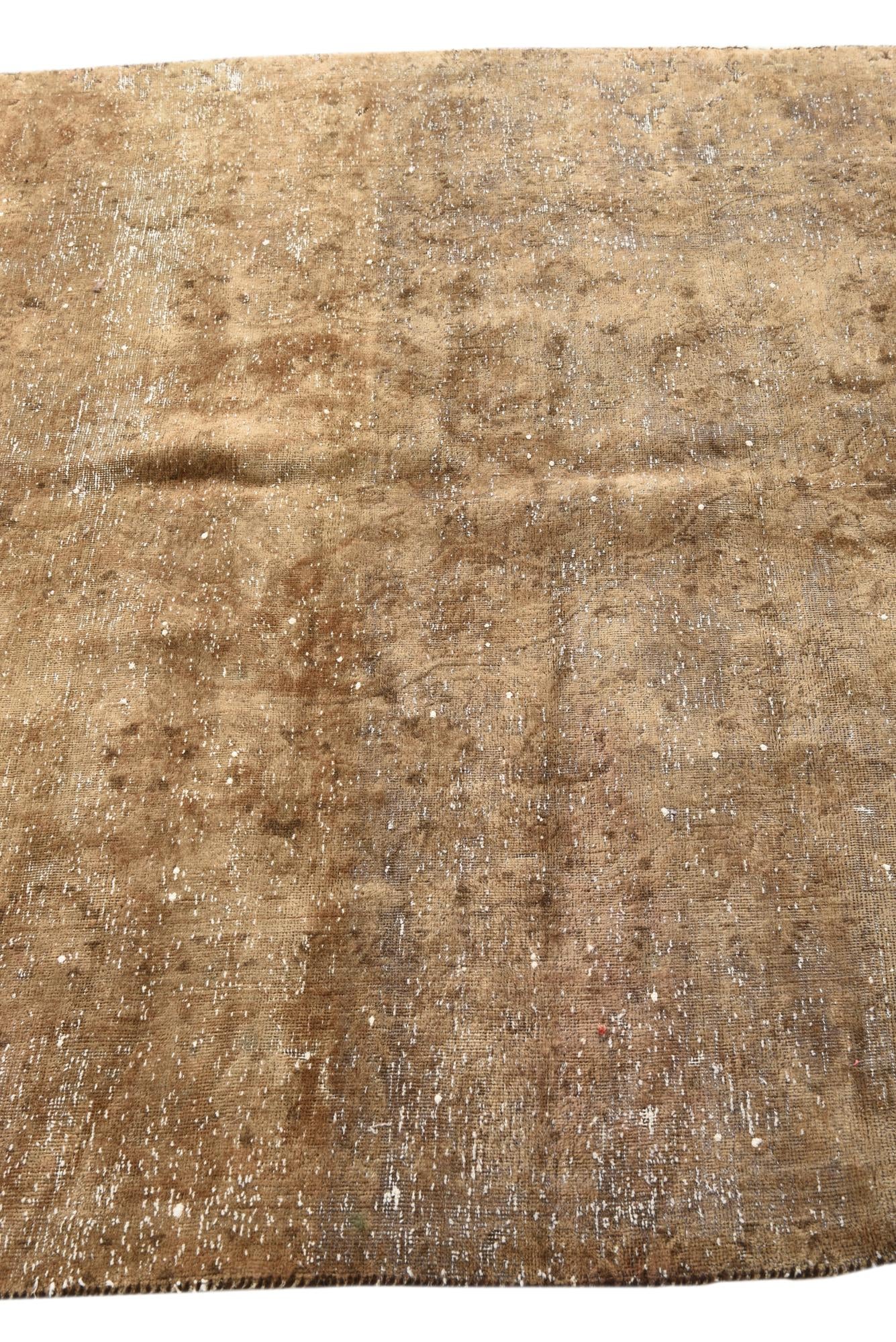 4' 9 x 8' Hand Knotted Ultra Vintage Persian Wool Rug