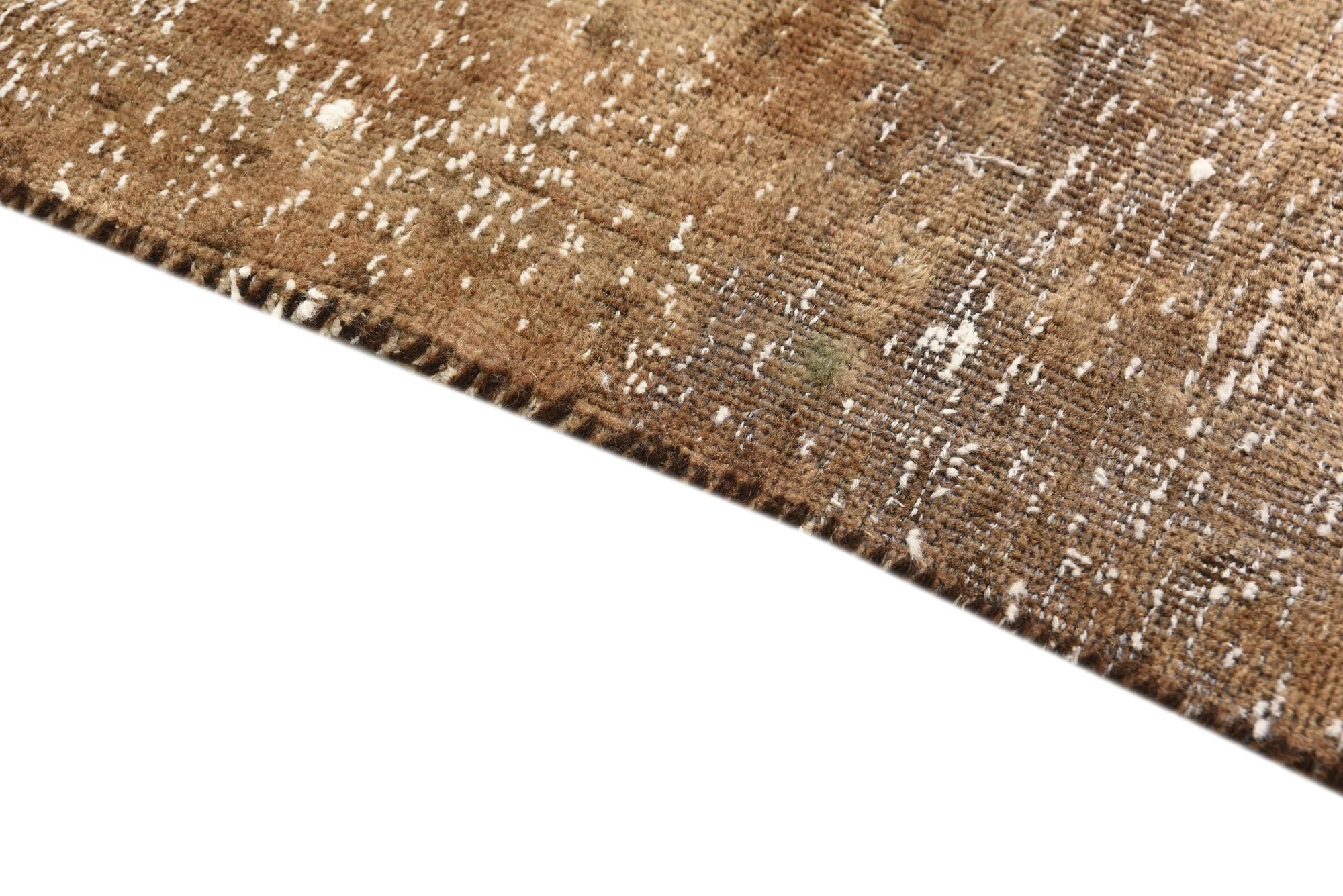 4' 9 x 8' Hand Knotted Ultra Vintage Persian Wool Rug