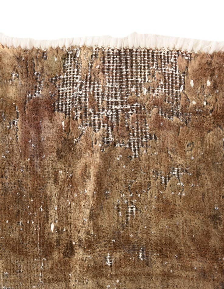 Detail image of 4' 9 x 8'  Hand Knotted Ultra Vintage Persian Wool Rug