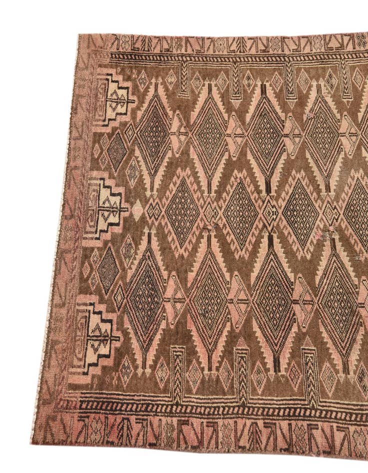 Detail image of 2' 7 x 5' 3  Hand Knotted Ultra Vintage Persian Wool Rug