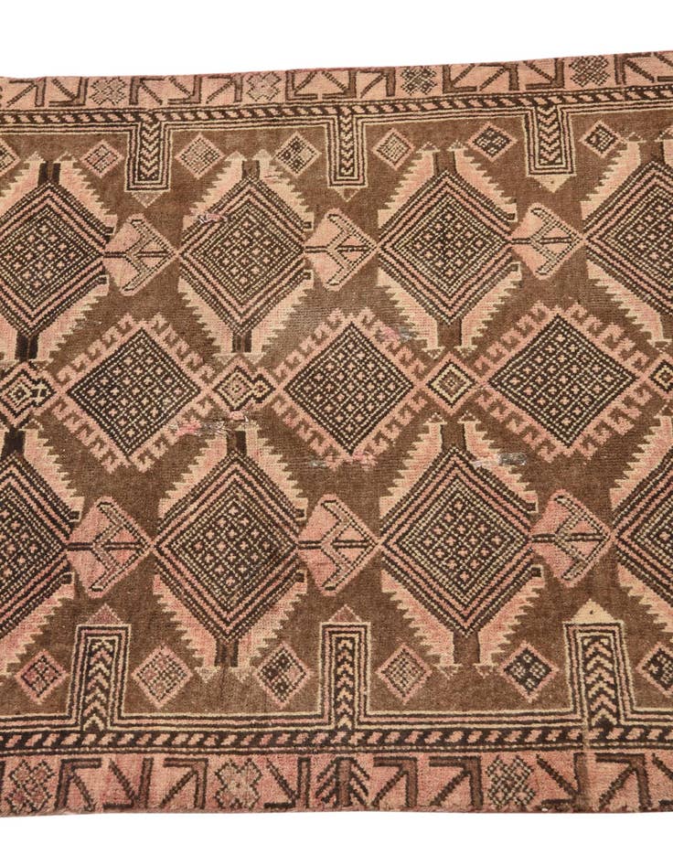 Detail image of 2' 7 x 5' 3  Hand Knotted Ultra Vintage Persian Wool Rug