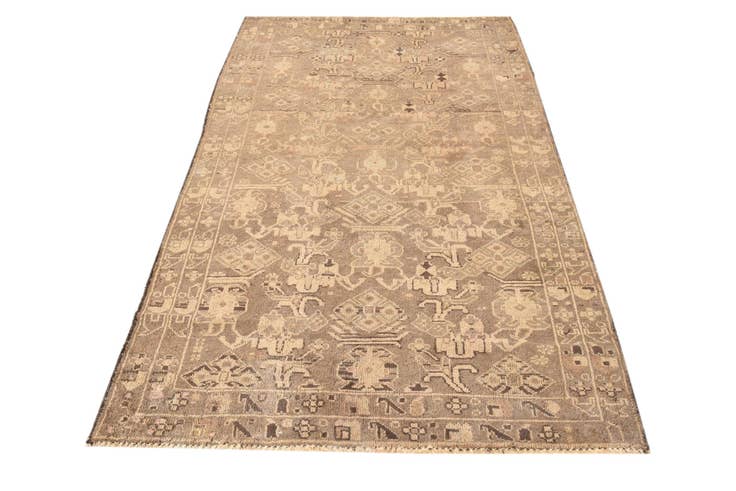 Detail image of 3' 9 x 6' 8 Hand Knotted Ultra Vintage Persian Wool Rug