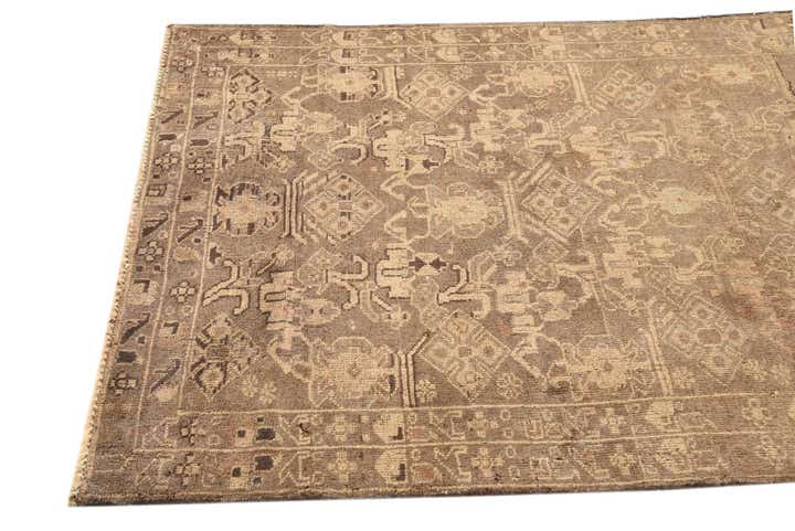 3' 9 x 6' 8 Hand Knotted Ultra Vintage Persian Wool Rug