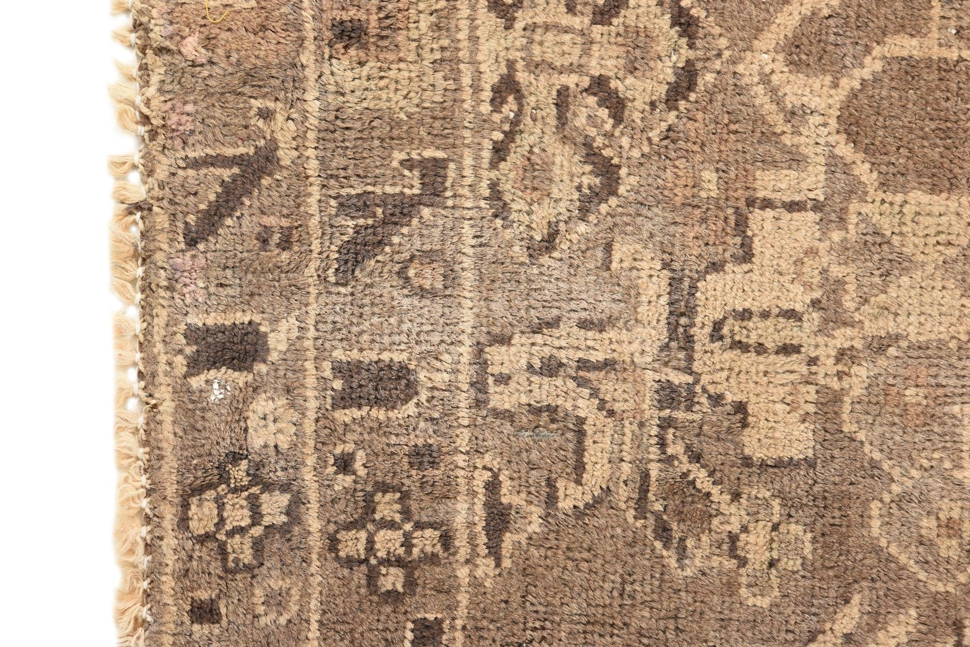 3' 9 x 6' 8 Hand Knotted Ultra Vintage Persian Wool Rug
