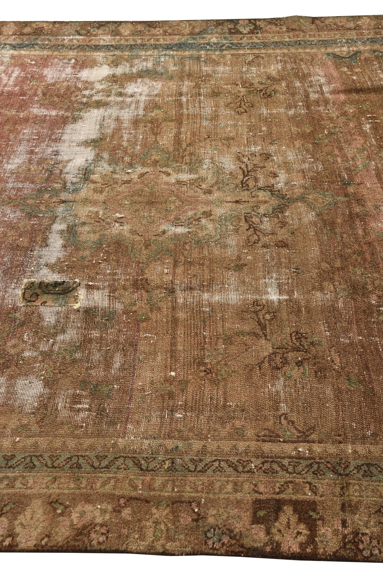 6' 5 x 9' Hand Knotted Ultra Vintage Persian Wool Rug